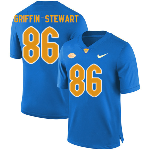 Men #86 Nakia Griffin-Stewart Pitt Panthers College Football Jerseys Sale-New Royal